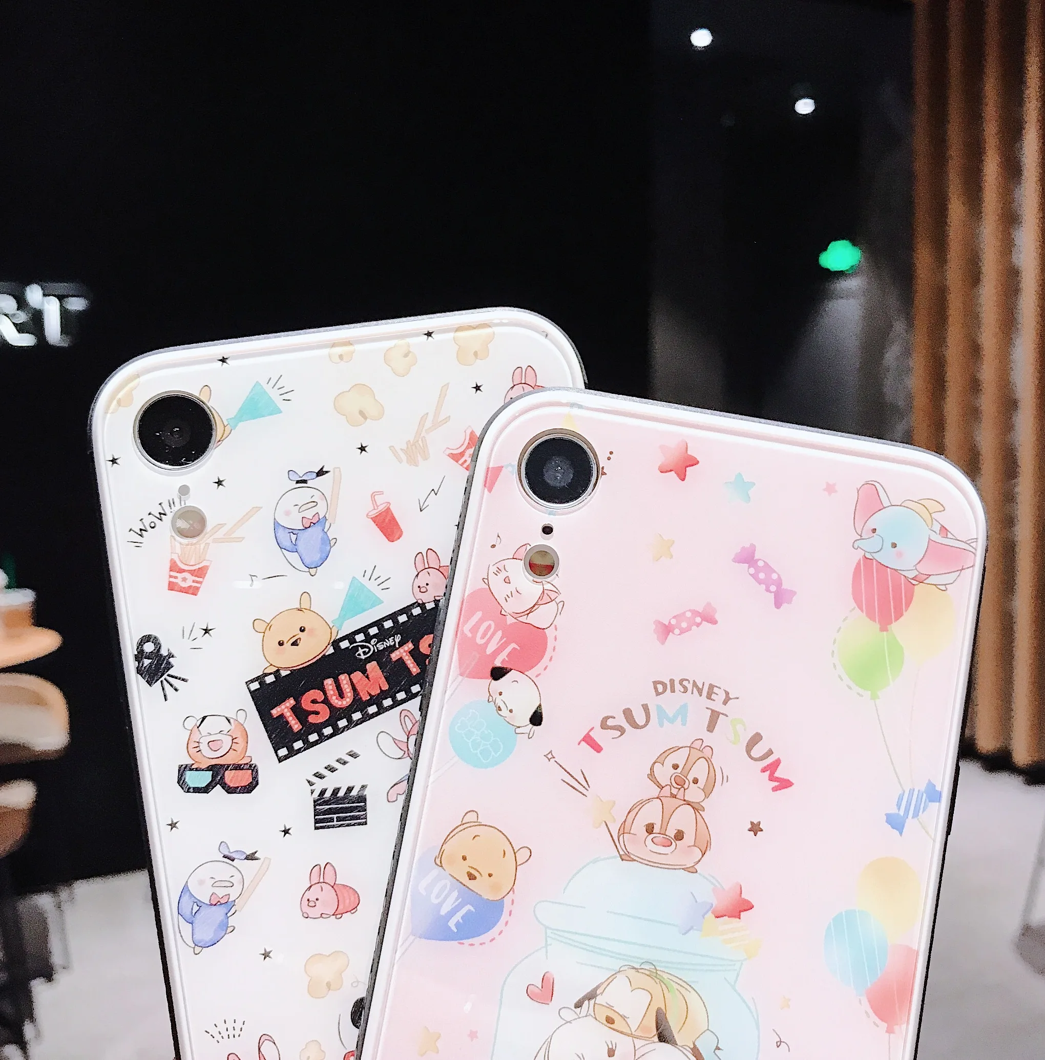 Чехол для телефона из закаленного стекла с мультяшным рисунком для iPhone 11 Pro Max 6 6s 7 8 Plus X XR XS Max, Жесткий Чехол
