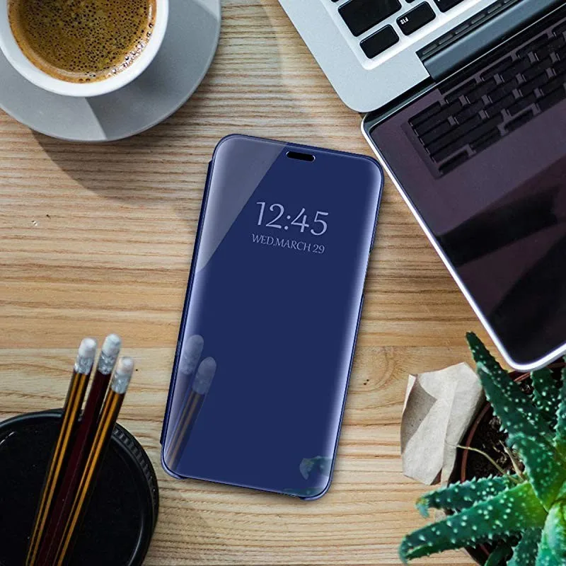 Умный чехол для samsung Galaxy Note 10, S9, S8 Plus, S10e, S7, S6 Edge, зеркальный кожаный флип-чехол для samsung Galaxy S10, 5G, чехол