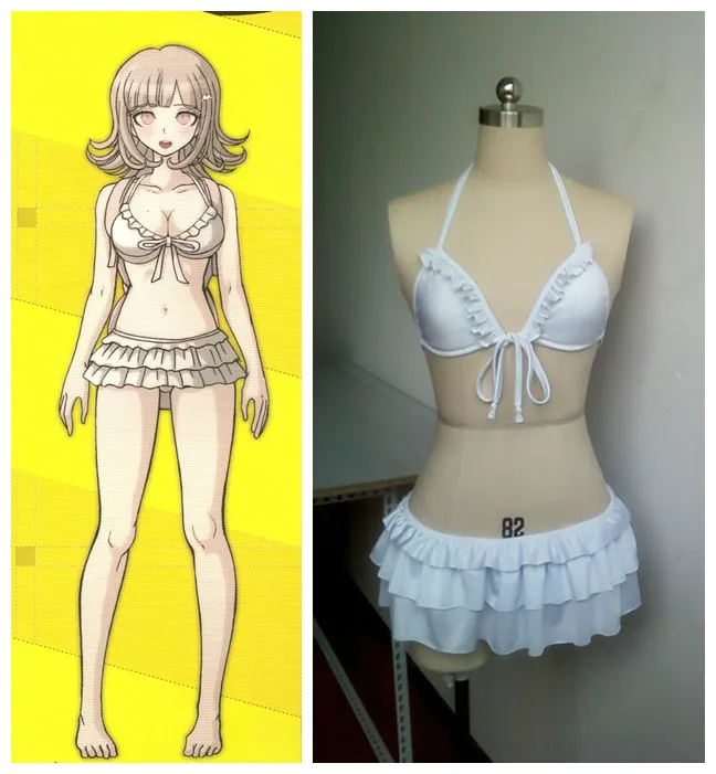 Купальник Nanami Ronpa DanganRonpa 2 косплей костюм Chiaki |