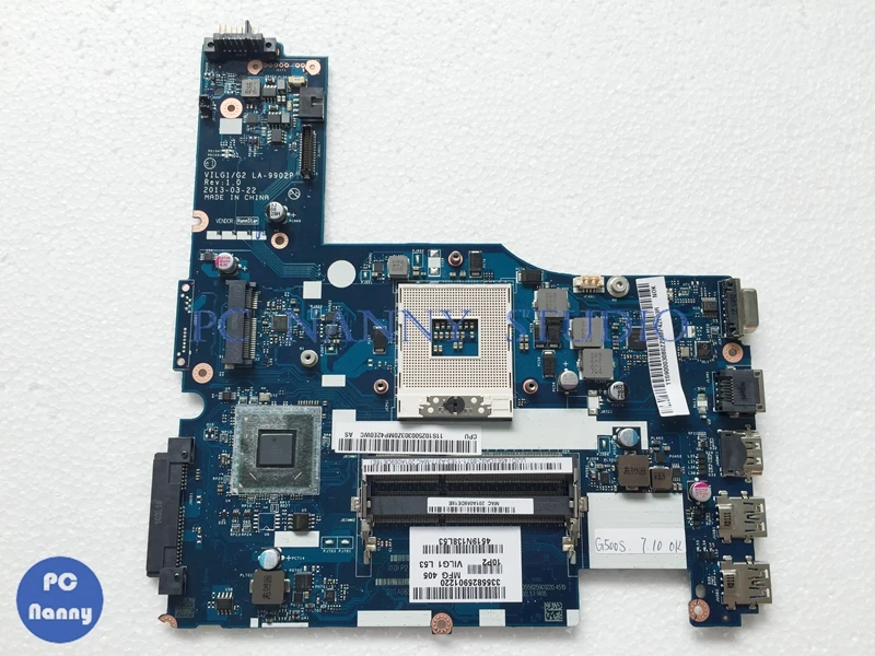 Материнская плата PCNANNY ILG1G2 LA-9902P S989 для ноутбука lenovo ideapad G500S DDR3 HD4000 графическая