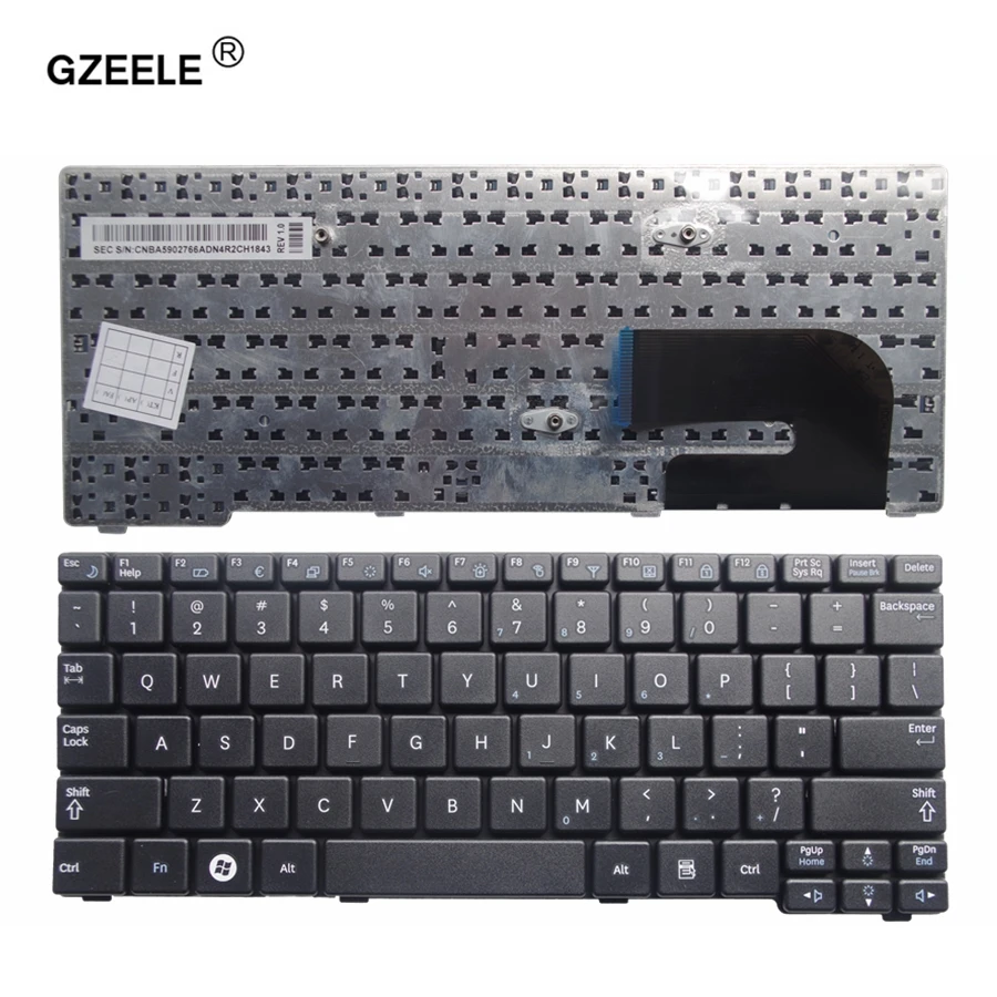 Клавиатура GZEELE для ноутбуков Samsung N150 N143 N145 N148 N158 NB30 NB20 N102 N102S NP-N145 английская Черная