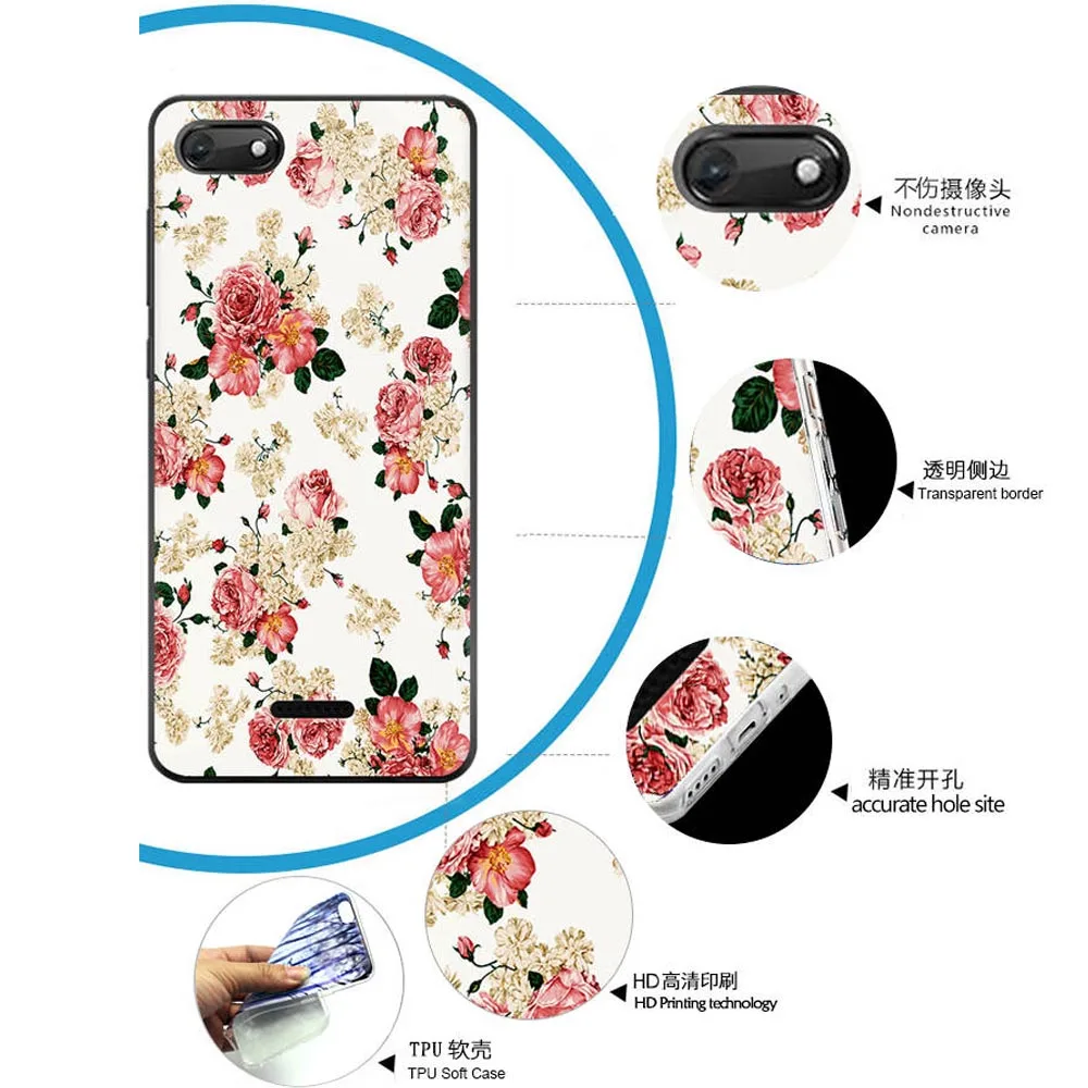 Принципиально Wiko Harry 2 чехол силиконовый чехол на заднюю панель телефона Wiko Sunny 3 чехол мягкий, симпатичный, из ТПУ Живопись чехол housse pour Wiko sunny 3 крышка