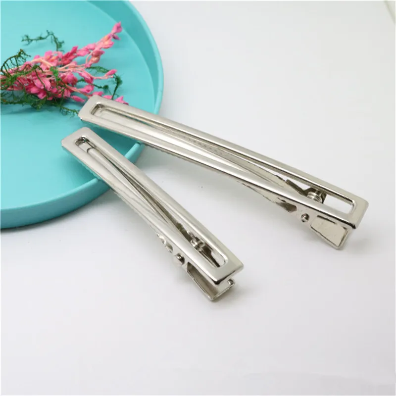 240 шт 8 см Высокое качество металла волос выдалбливают зажимы аллигатора