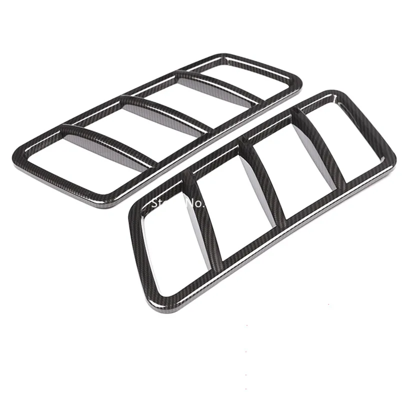 2 шт. карбоновое волокно АБС-пластик крышка для крыши двигателя рамка Mercedes Benz ML GL