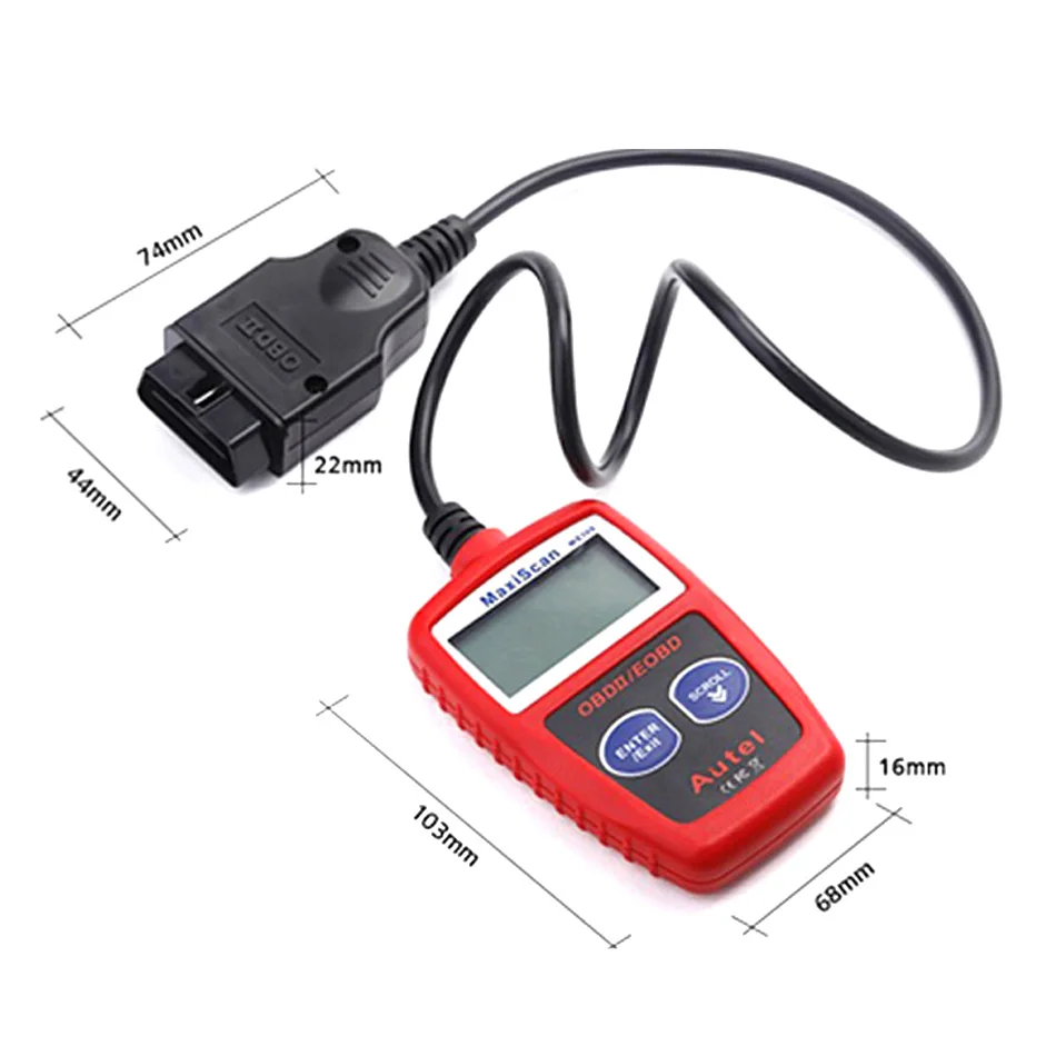 MS309 OBD2 OBDII EOBD сканер считыватель кодов автомобиля тестер данных диагностический