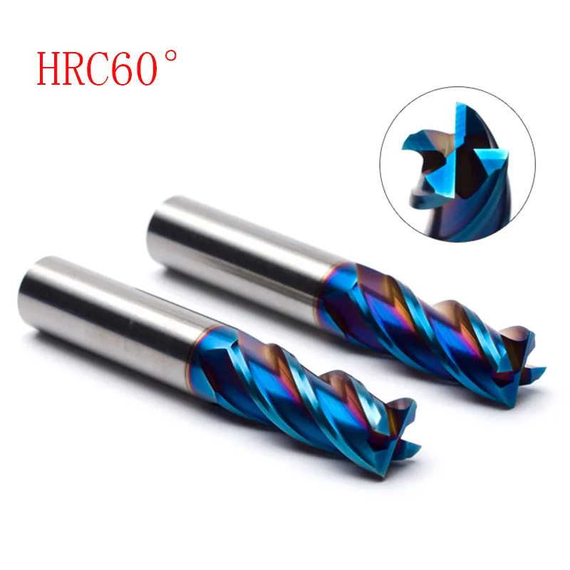 D2 * 6 D4 50*4T Горячая продажа HRC60 сплющенные концевые фрезы твердосплавные с прямым