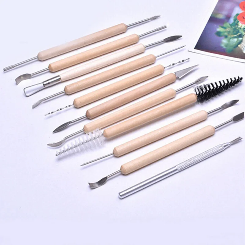 11 шт. инструменты из древесной глины керамическая модель Инструменты полимерной