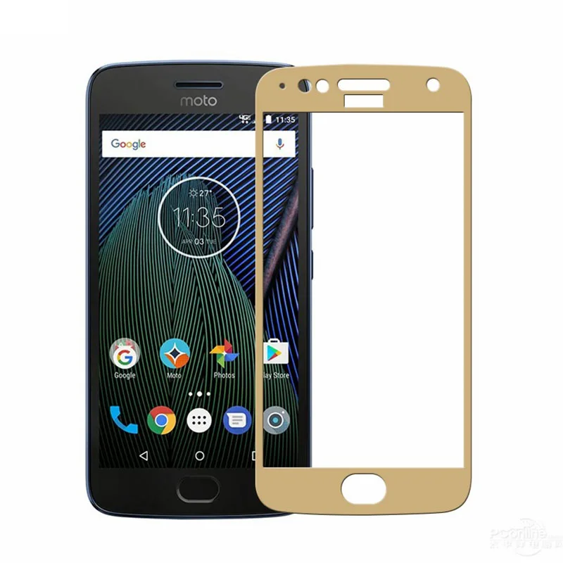Стекло с полным покрытием для Motorola Moto G5 Plus G5Plus защита экрана закаленное стекло G5S