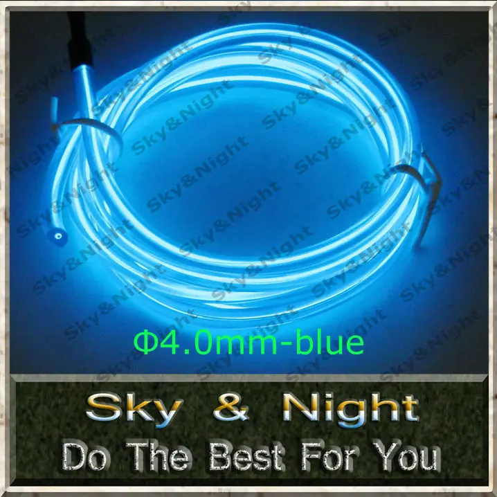 

Free shipping Promotion D type EL wire ten colors-blue