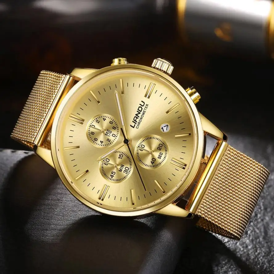 LIANDU 2017 New Fashion Women Men Simple Stainless Steel Analog Quartz Wrist Watch relogio masculino Hot Dropshipping 613 | Наручные часы