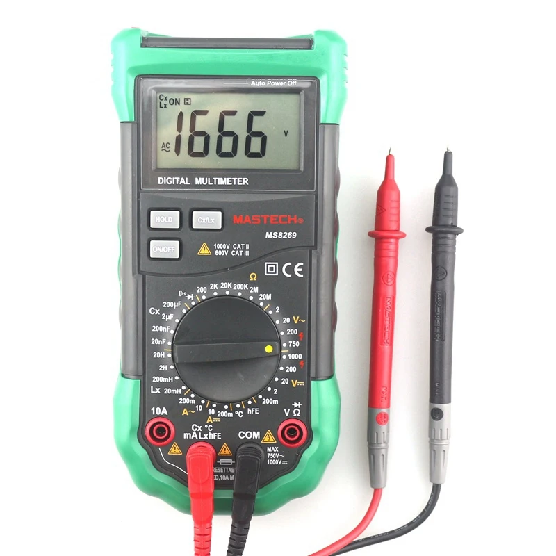 Mastech MS8269 3 1/2 Цифровой Мультиметр LCR метр AC/DC Напряжение Ток Сопротивление Емкость температурная индуктивность тест