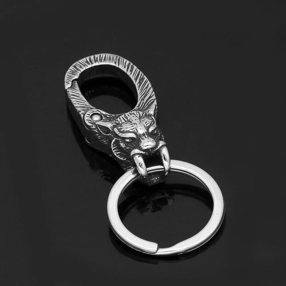 Брелок VikingCeltic 316L из нержавеющей стали Викинг-волк | Украшения и аксессуары