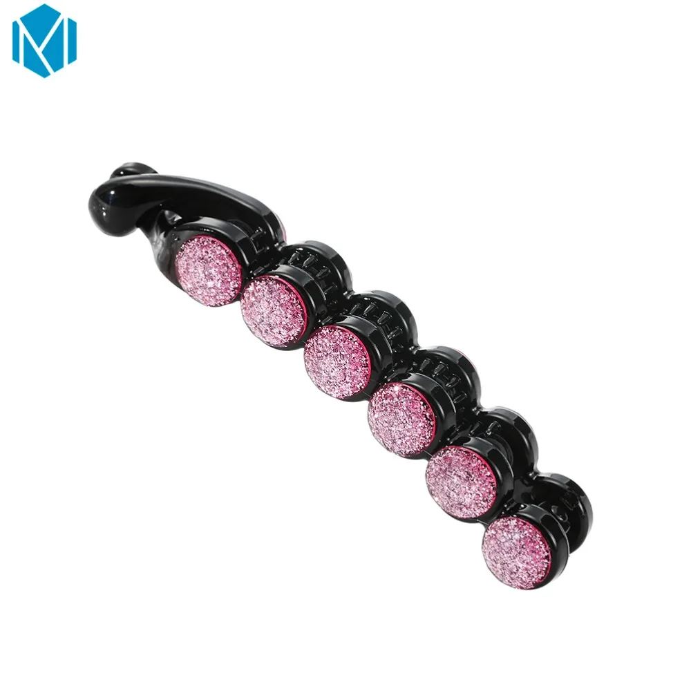 М MISM 10см Роскошные Пудровые Сверла Банановые Заколки Простые Зажимы для Волос Блестящие Аксессуары для Женщин Шпильки