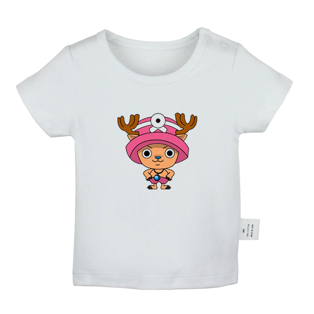 Забавная цельный Тони Чоппер Зоро Брук нами тату Новорожденные футболки для