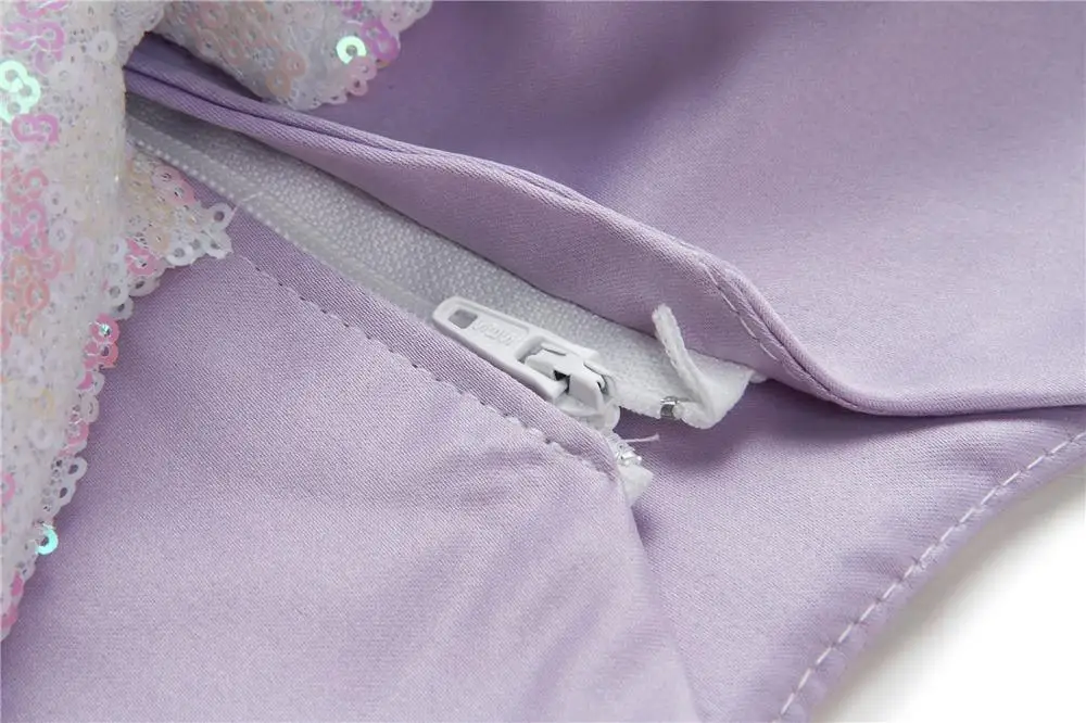 Фиолетовое фатиновое платье для маленьких девочек кружевное принцессы с