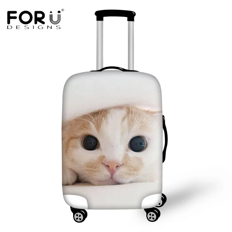 FORUDESIGNS чехол для чемодана для путешествий 18-30 дюймов Чехлы Kawaii 3D Рисунок кошки багажные защитные чехлы водонепроницаемые пылезащитные - Цвет: H1688
