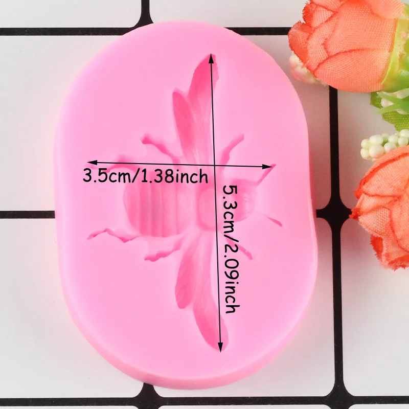 Пчела помадка кекс украшения формы торт Силиконовая форма Sugarpaste Конфеты Шоколад