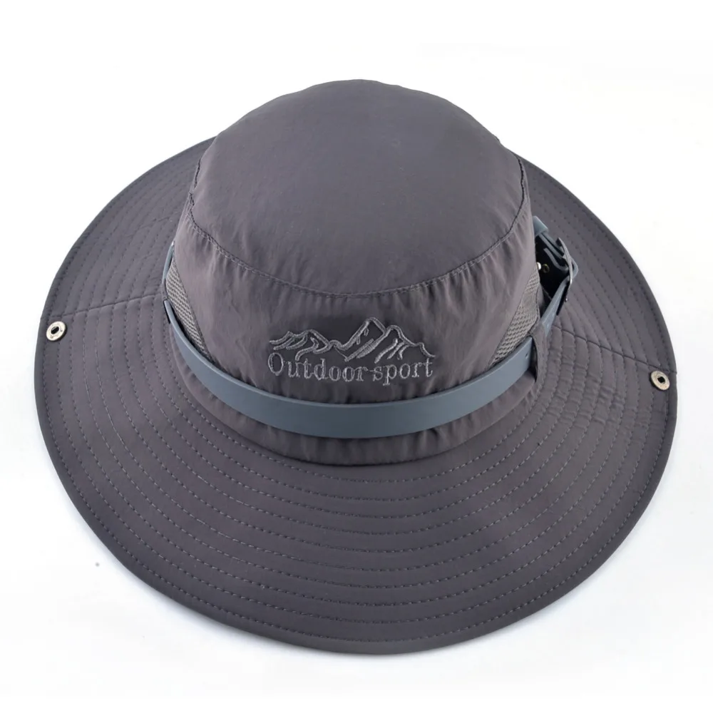 Летняя Панама для мужчин полями солнце шляпа с регулируемый кожаный ремень