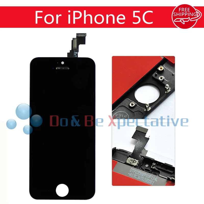 Черный ЖК-дисплей для Apple IPhone 5C Дисплей Сенсорный экран планшета Ассамблеи Замена