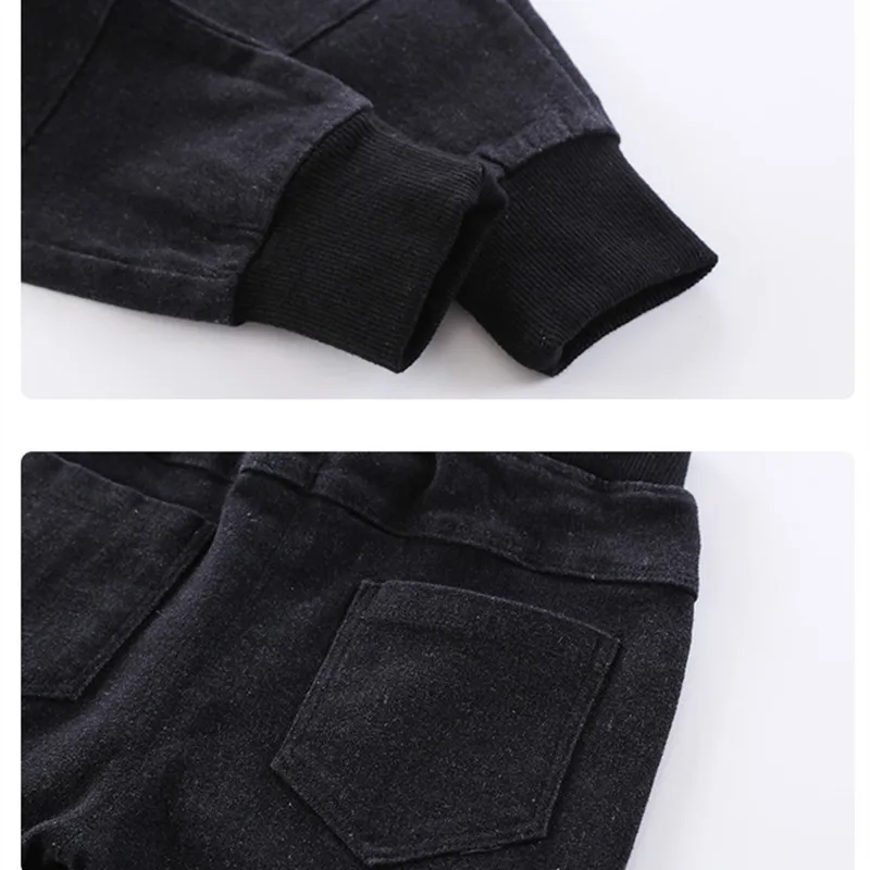 Fall &amp Winter Warm Jogger Boys Pants Kids Jeans Bebe Pantalones Denim Designed New Year Solid Children Clothes | Детская одежда и