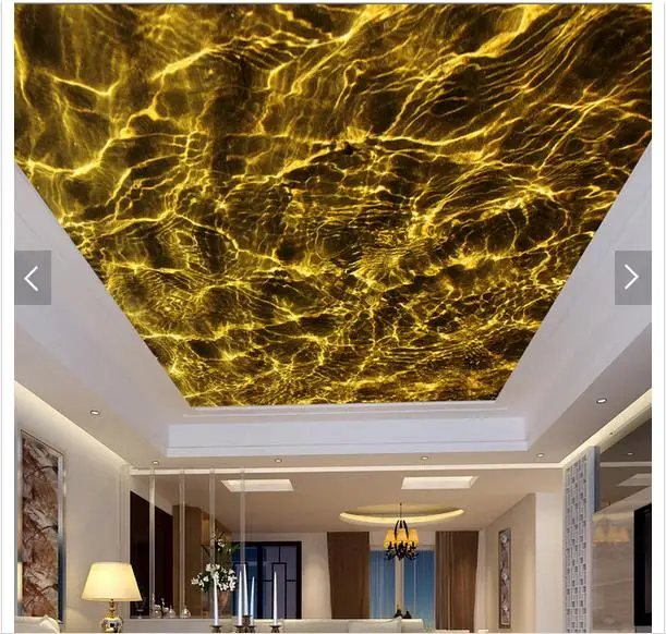 

Custom 3d photo wallpaper 3d ceiling wallpaper murals Fashion water grain printing ceiling frescoes 3d room wallpaper