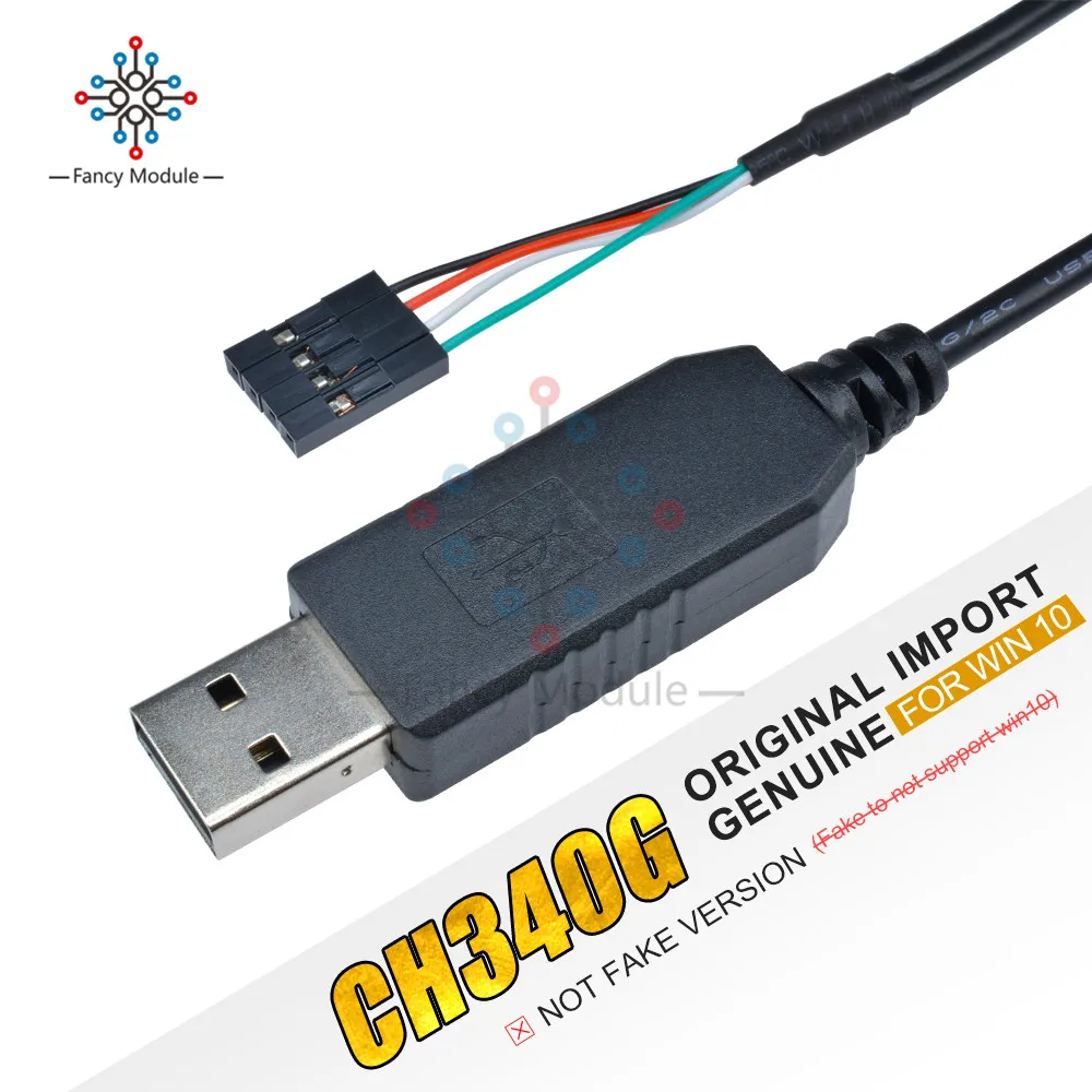 Оригинальный кабель CH340G CH340 для скачивания USB в TTL последовательный провод