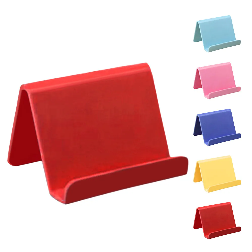 

Universal Plastic Phone Holder Stand Base For Iphone 7 8 X For Samsung For Xiaomi Smartphone Candy Color Mobile Phone Bracket