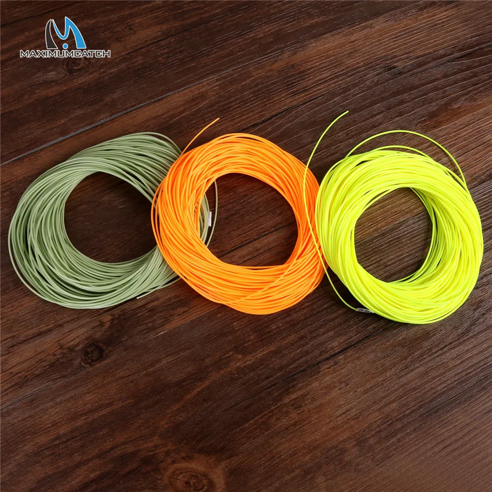 Maximumcactch 100FT DT fly line Floating Fishing Line Double Taper 3 Colors 1-8wt Fly fishing Line