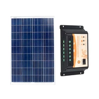 solar pane kit 100w solar charge controller 12v24v 10a chargeur solaire motorhome camping car caravane motorhome caravan