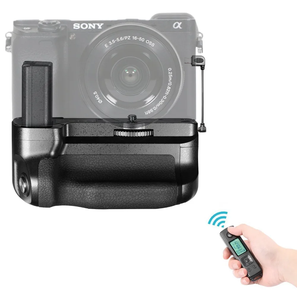 Neewer Meike Батарея ручка для Sony A6300 Камера Встроенный 2 4 GHz Дистанционное Управление