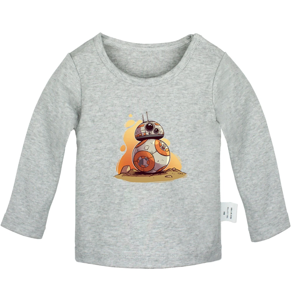 Star Wars Alice In Wonderland The Princess and the Frog Newborn Baby T-Shirts Toddler Graphic Long Sleeve Solid color Tee Tops | Детская