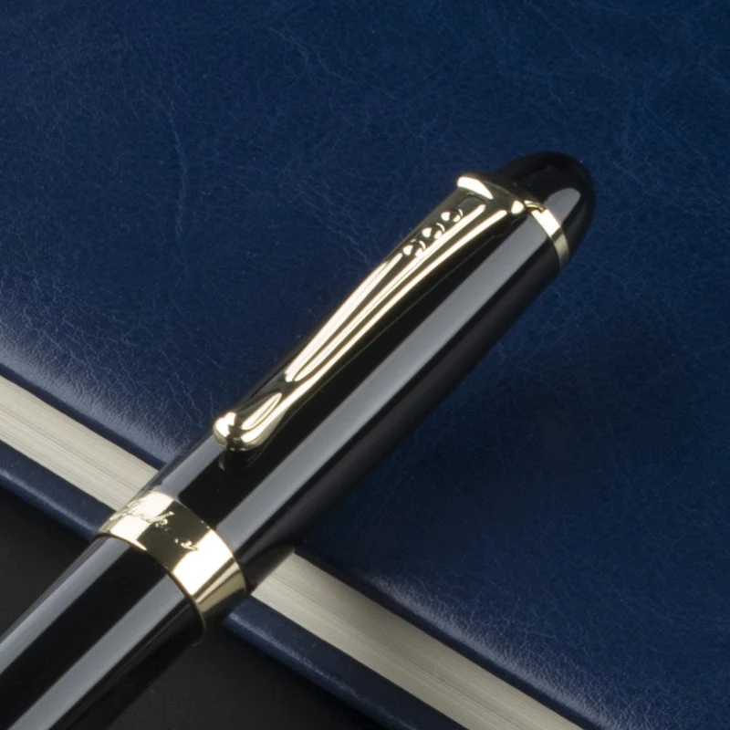 IRAURITA перьевая ручка JINHAO X450 темно-зеленый и золотой 18 КГП 0 7 мм перо с широким