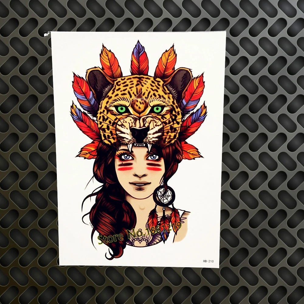 Хит металлические временные тату с роботом для женщин и мужчин тотем большой