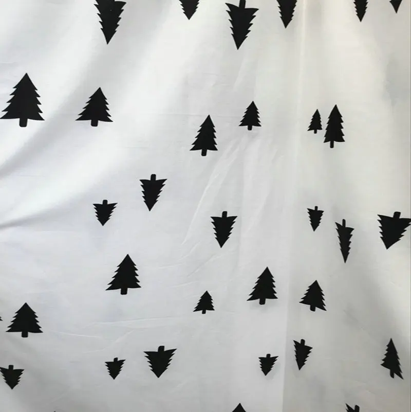 Новое поступление 100% хлопок твила ткань для шитья с облаками деревьями стеганая