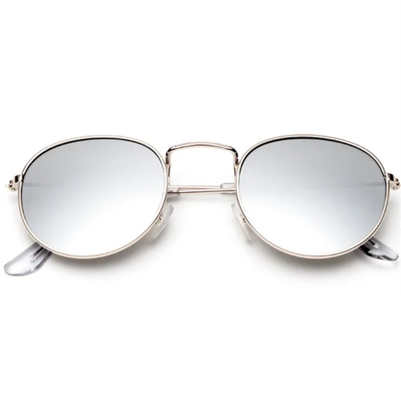 Men Women Coating Reflective UV400 Sun Glasses Mirror Round Sunglasses Female Male Vintage Eyewear Glass | Аксессуары для одежды