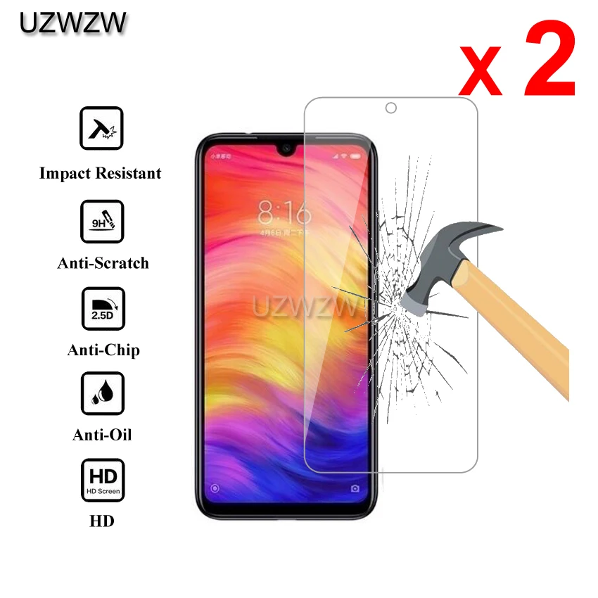 2 шт для Xiaomi Redmi Note 7/Redmi Note 7 Pro 0,26 мм защита экрана из закаленного стекла для Xiaomi Redmi Note 7 защитное стекло
