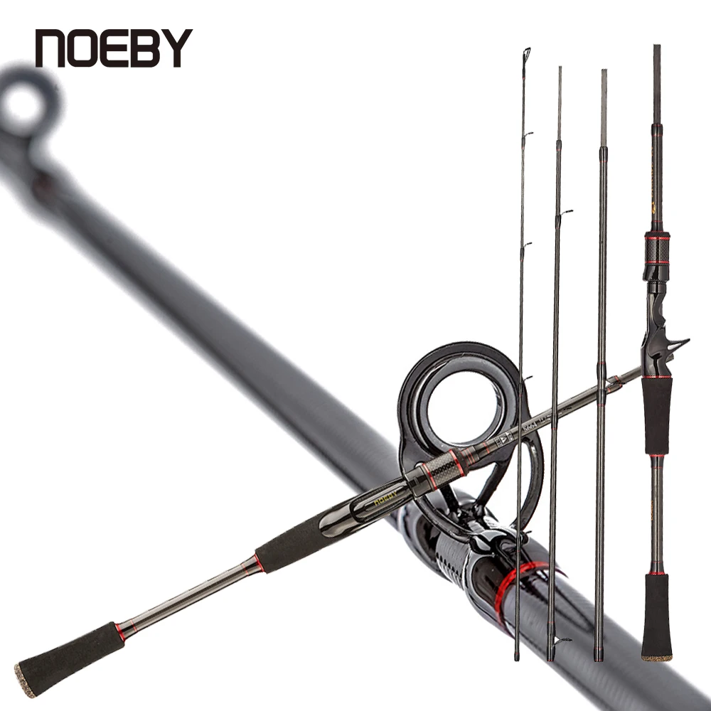 Карбоновая рыболовная удочка NOEBY 95% кастинговое удилище Спиннинг для путешествий
