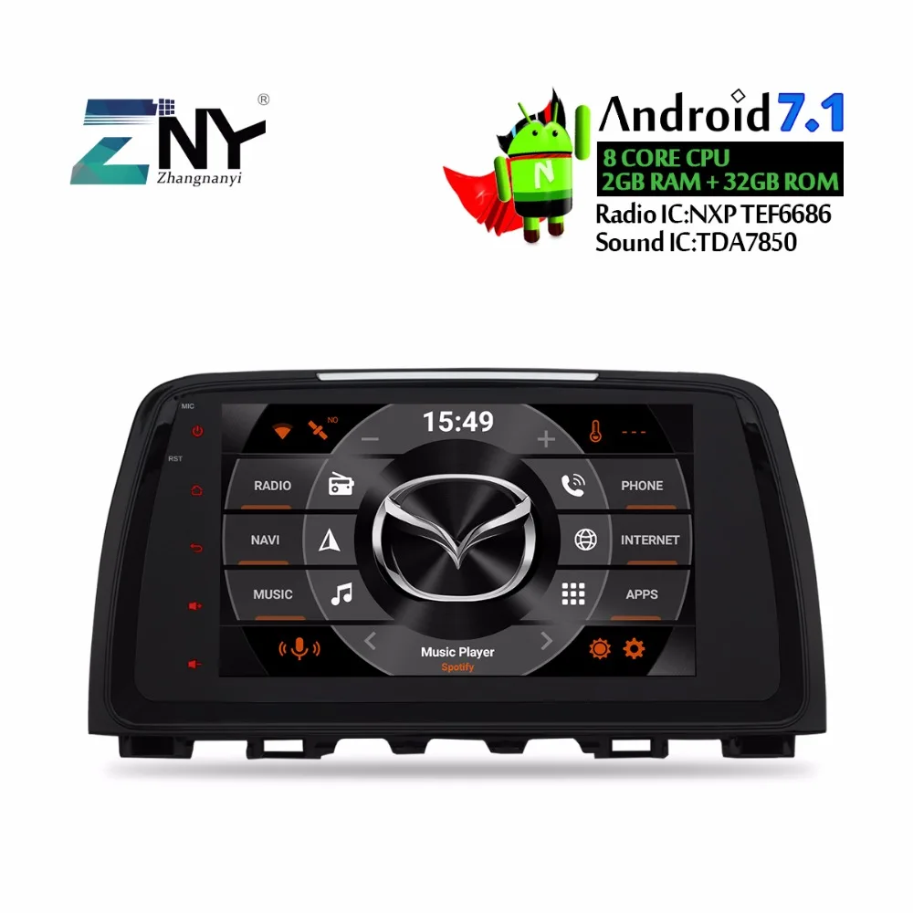9 &quotips Android автомобильный Радио для Mazda 6 Atenza 2013 2014 2015 2 Din Авто Мультимедиа Стерео FM