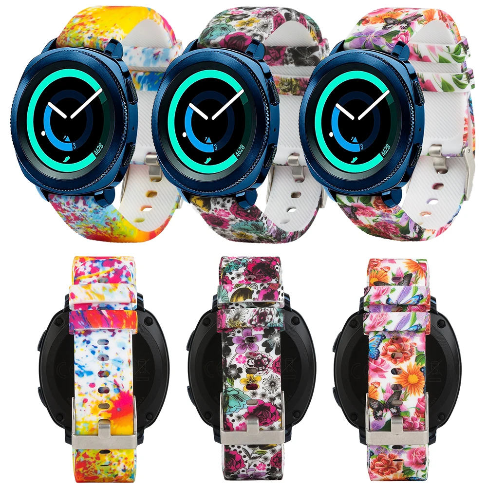 20 мм силиконовый быстроразъемный ремешок для часов samsung gear Sport/samsung Galaxy Watch 42 Garmin