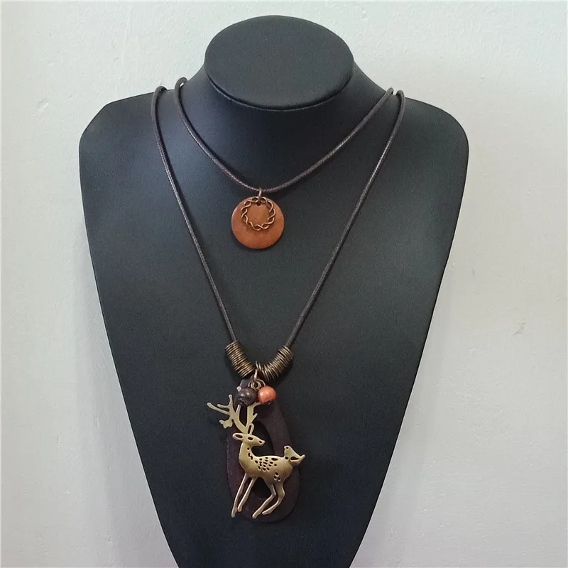 Новинка 2018 винтажное длинное ожерелье Модная бижутерия ручной работы веревка