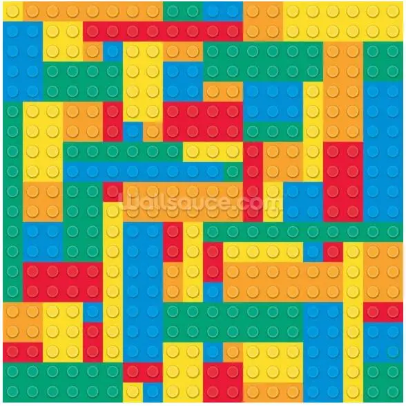 Индивидуальные детские обои блоки эффект фрески для гостиной детской комнаты