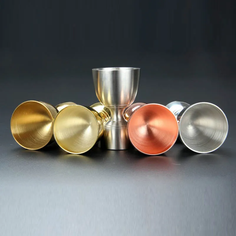 30 мл/60 мл нержавеющей стали Джиггер коктейль мерный стаканчик выстрел кукловода