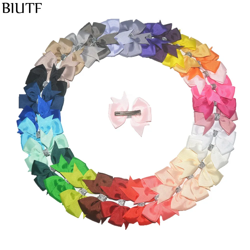 32 шт./лот 3 дюймовая бутиковая корсажная лента бант головной убор аксессуары