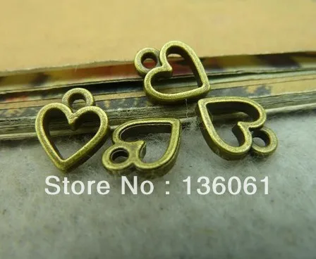 

Antique Bronze Vintage Charms Lovely Mini Heart Pendants For Jewelry Making Findings Bracelets Accessories DIY Gifts 200pcs Z495