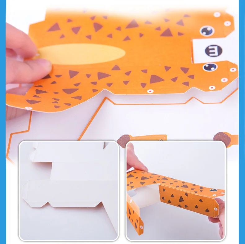3D Φ craft для детей вырезанные фотообои с вырезами животных 12 шт./компл.|crafts for kids|craft