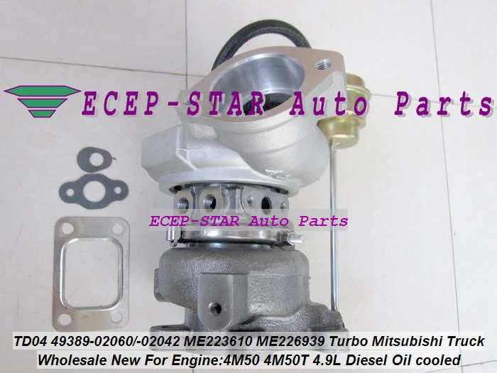 Турбо TD04 49389 02060 02042 ME223610 ME226939 Турбокомпрессор Для Mitsubishi Truck 4M50T 4M50