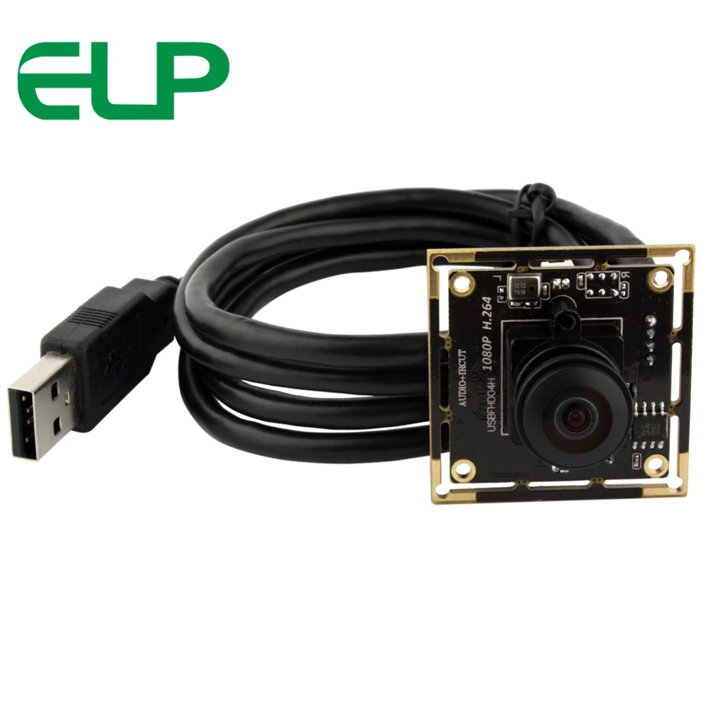 ELP объектив рыбий глаз 1080P 30FPS H.264/MJPEG/YUY2 2 0 мегапикселей аудио OTG Micro USB камера для