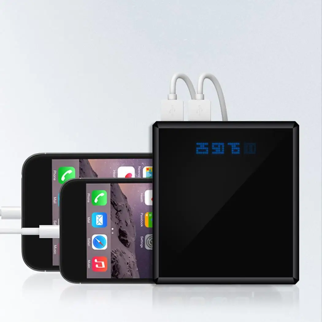 Двойное внешнее зарядное usb устройство для аккумулятора Power Bank сотового