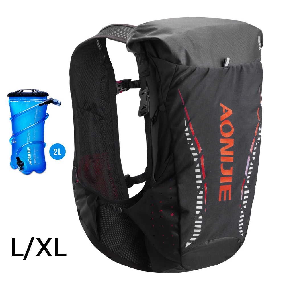 AONIJIE C943 легкий 18L гидратационный рюкзак, сумка, жилет, 2L водный Пузырь, для походов, кемпинга, бега, марафона, Гонки SM LXL - Цвет: LXL-Set B1