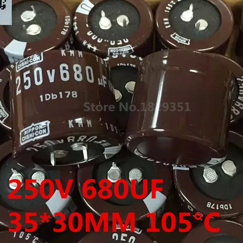 New import original 10pcs/lot 250V 680UF DIP Aluminum Electrolytic Capacitors / 30MM*30MM 35MM*30MM ic ... | Электронные